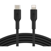 كابل لايتنيج إلى USB نوع C طوله 1متر - أسود من بيلكين