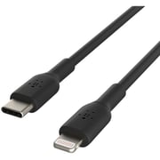 كابل لايتنيج إلى USB نوع C طوله 1متر - أسود من بيلكين