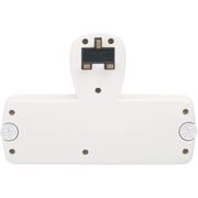 Terminator 2 Way Universal T Socket With 2usb, 2.1ah Individual Switch And Indicator With Fused In White Color-tma 2t-2usb