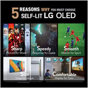 تلفزيون إل جي OLED مقاس 83 بوصة C1 Series تصميم الشاشة السينمائية 4K Cinema HDR webOS ذكي مع تقنية ThinQ AI Pixel Dimming OLED83C1PVA