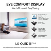 تلفزيون إل جي OLED مقاس 83 بوصة C1 Series تصميم الشاشة السينمائية 4K Cinema HDR webOS ذكي مع تقنية ThinQ AI Pixel Dimming OLED83C1PVA