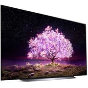 تلفزيون إل جي OLED مقاس 83 بوصة C1 Series تصميم الشاشة السينمائية 4K Cinema HDR webOS ذكي مع تقنية ThinQ AI Pixel Dimming OLED83C1PVA