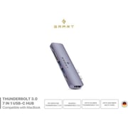 سمارت SMHBC7TB بريميوم 7 في 1 ثندربولت USB-C Hub