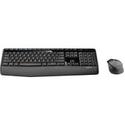 Logitech MK345 Wireless Combo – Full-Sized Keyboard With Palm Rest and Comfortable Right-Handed Mouse Black English/Arabic 920-010068