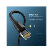 يوجرين كات 8 كابل إيثرنت 3 متر Rj 45 كابل شبكة يو تي بي لان أسود
