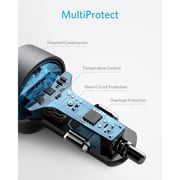 Anker PowerDrive Car Charger With USB To Lightning Cable 0.9m Black