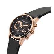 Police Suriago Driver Smart Men's Wrist Watch With Black Leather Strap - Pewjf2110901