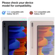 Spigen Rugged Armor Pro designed for Samsung Galaxy Tab S8 PLUS case cover (2022) / Galaxy Tab S7 Plus case (2020) with S Pen Holder - Black
