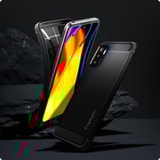 Spigen Rugged Armor Designed For Xiaomi Poco M3 Pro 5g Case And Redmi Note 10 5g Case Cover - Matte Black