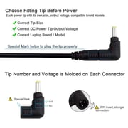 Trands Universal 12 Pin Laptop Charger Black