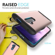 Tudia Merge Designed For Oneplus 7t Pro Case / Cover Dual Layer With Extreme Protection - Rose Gold