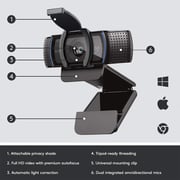 Logitech Business Hd 1080p Webcam C920e - Compatible With Amazon Fire Tv Cube (2nd Generation) 960-001384