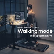Sparnod Fitness Sth-3050 (5.5 Hp Peak) Motorized Under Desk Walking Pad Treadmill For Home Use – 100% Pre-installed With Interactive Led Display, Foot Sensing Speed Control, Remote And App Control