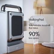 Sparnod Fitness Sth-3050 (5.5 Hp Peak) Motorized Under Desk Walking Pad Treadmill For Home Use – 100% Pre-installed With Interactive Led Display, Foot Sensing Speed Control, Remote And App Control