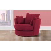 A To Z Furniture - Modern Big Round Sofa Chair In Redcolor