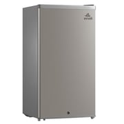 evvoli 90 Liters Mini Fridge Single Door / Mechanical Control / Recessed Handle / Adjustable Legs / Defrost Type - EVRFM-90LS