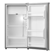 evvoli 90 Liters Mini Fridge Single Door / Mechanical Control / Recessed Handle / Adjustable Legs / Defrost Type - EVRFM-90LS
