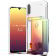 Vrs Design Samsung Galaxy A50 Damda Glide Shield Semi Automatic Card Wallet Cover/case - White Orange Purple
