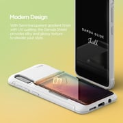 Vrs Design Samsung Galaxy A50 Damda Glide Shield Semi Automatic Card Wallet Cover/case - White Orange Purple