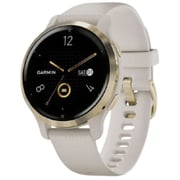 Garmin Venu 2S Light Gold Stainless Steel Bezel with Light Sand Case and Silicone Band 40mm Smartwatch