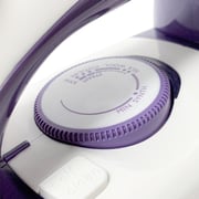 Evvoli 2800w Steam Iron With Ceramic Soleplate Auto Shut-off With Anti-drip,white With Purple Evir-5mp 2 Years Warranty