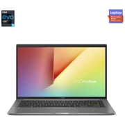 Asus VivoBook S14 Laptop - 11th Gen – Intel EVO Core i5 2.4GHz 8GB 512GB Shared Win10Home 14inch FHD Deep Green English/Arabic Keyboard S435EA KC046T (2021) Middle East Version