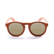 Ocean Glasses Sunglass Fiji, Skate Wood Yellow Frame With Yellow Revo Polarized Lens
