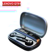 Lenovo Qt81 True Wireless Headphones TWS Earbuds Bluetooth 5.1 Stereo With Charging Box - Black