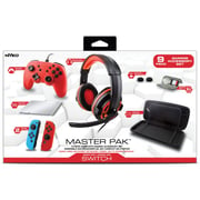 Nyko 9 In 1 Master Pack for Nintendo Switch Red/Black