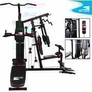Skyland Multi-function Home Gym 3 Station With Protection Cover For 72 Kg Stack Weight, Adjustable Bench, Punching Bag, Power Stand-gm-8138