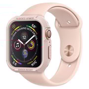 Spigen Rugged Armor Protector designed for Apple Watch Case Series 8/7 (45mm) and Series SE2/6/SE/5/4 (44mm) - Rose Gold