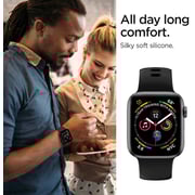 Spigen Silicone Fit Apple Watch Band Black