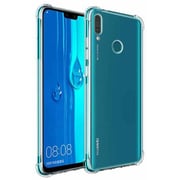Zolo Shockproof Slim Soft Tpu Silicon Case Cover For Huawei Y9 -2019 Clear