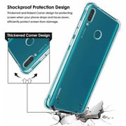 Zolo Shockproof Slim Soft Tpu Silicon Case Cover For Huawei Y9 -2019 Clear