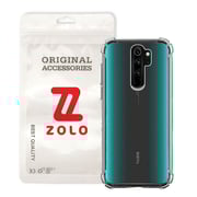 Zolo Shockproof Slim Soft Tpu Silicon Case Cover For Redmi Note 8 Pro Clear