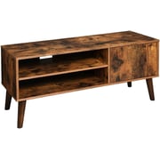 Mahmayi Retro Tv Stand, Tv Console For Tvs Up To 43 Inches, Mid-century Modern Entertainment Centre For Flat Screen Tv, Gaming Consoles, In Living Room, Entertainment Room, Office, Brown Ultv09bx