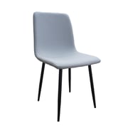 Mahmayi Hydc058 Fabric Dining Chair, Modern Mid Century Living Room Side Chairs With Metal Legs,grey