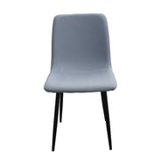 Mahmayi Hydc058 Fabric Dining Chair, Modern Mid Century Living Room Side Chairs With Metal Legs,grey