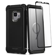 Spigen Samsung Galaxy S9 Pro Guard Case/cover - Gunmetal - Full 360 Protection With Glas.tr Glass Screen Protector