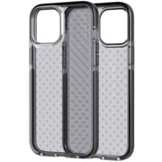 Tech21 Evo Check Designed For Iphone 12 Case And Iphone 12 Pro Case Cover (6.1 Inch) - Smokey Black