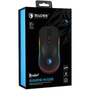 Sades Revolver RGB Gaming Mouse 1.8m Black