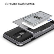 Vrs Design Lg G7 Thinq Damda Glide Semi Automatic Card Slider Wallet Cover/case - Steel Silver