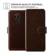 Vrs Design Lg G7 Thinq Layered Dandy Wallet Cover/case - Brown