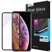 Vrs Design Apple Iphone Xs Max First Glass Premium 3d Full Cover Screen Protector - Curved Edge Tempered Glass
