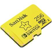 SanDisk UHS-I Nintendo Switch Micro SDXC Card 256GB Yellow SDSQXAO-256G-GN3ZN