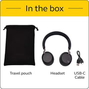 Jabra Elite 45H Wireless On Ear Headset Titanium Black