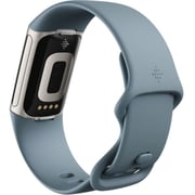 Fitbit FB421SRBU Charge 5 Fitness Tracker Steel Blue/Platinum Stainless Steel