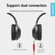 Lenovo HD100 Wireless On-Ear Headset Black