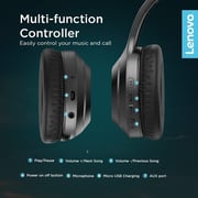 Lenovo HD100 Wireless On-Ear Headset Black