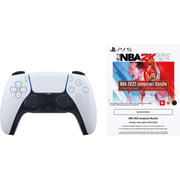 PS5 Dual Sense Wireless Controller + NBA 2K22 DLC